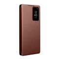 QIALINO Eleganckie Skórzane Etui do Samsung Galaxy S25 Ultra brązowe