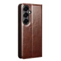 QIALINO Eleganckie Skórzane Etui do Samsung Galaxy S26+ brązowe