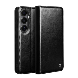 QIALINO Eleganckie Skórzane Etui do Samsung Galaxy S26+ czarne