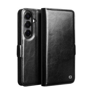QIALINO Eleganckie Skórzane Etui do Samsung Galaxy S26+ czarne