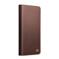 QIALINO Skórzane Matowe Etui do Samsung Galaxy S26+ brązowe