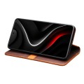 QIALINO Skórzane Matowe Etui do Samsung Galaxy S26+ brązowe