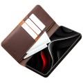 QIALINO Skórzane Matowe Etui do Samsung Galaxy S26+ brązowe