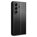 QIALINO Skórzane Matowe Etui do Samsung Galaxy S26+ czarne