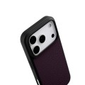 MELKCO Skórzane Etui Obudowa Plecki do iPhone 17 Pro Max fioletowe