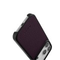 MELKCO Skórzane Etui Obudowa Plecki do iPhone 17 Pro Max fioletowe