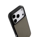 MELKCO Skórzane Etui Obudowa Plecki do iPhone 17 Pro szare