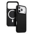 MELKCO Skórzane Etui Obudowa Plecki do iPhone 17 Pro czarne
