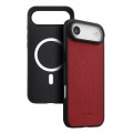 MELKCO Skórzane Etui Obudowa Plecki do iPhone Air czerwone