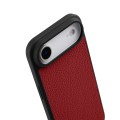 MELKCO Skórzane Etui Obudowa Plecki do iPhone Air czerwone