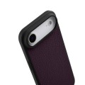 MELKCO Skórzane Etui Obudowa Plecki do iPhone Air fioletowe