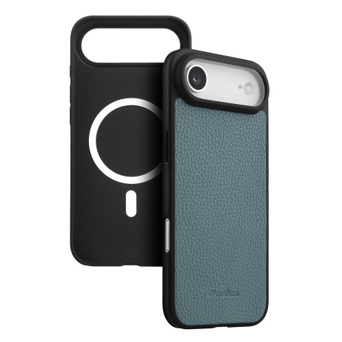 MELKCO Skórzane Etui Obudowa Plecki do iPhone Air niebieskie
