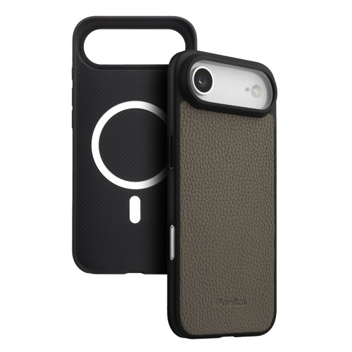 MELKCO Skórzane Etui Obudowa Plecki do iPhone Air szare