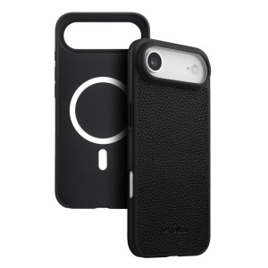 MELKCO Skórzane Etui Obudowa Plecki do iPhone Air czarne