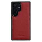 MELKCO Skórzane Etui Obudowa do Samsung Galaxy S26 Ultra czerwone 