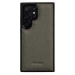 MELKCO Skórzane Etui Obudowa do Samsung Galaxy S26 Ultra szare