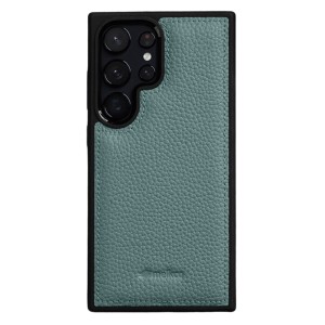 MELKCO Skórzane Etui Obudowa do Samsung Galaxy S26 Ultra niebieskie