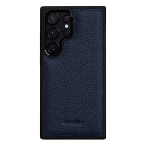 MELKCO Skórzane Etui Obudowa do Samsung Galaxy S26 Ultra granatowe