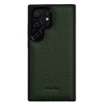 MELKCO Skórzane Etui Obudowa do Samsung Galaxy S26 Ultra zielone