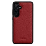 MELKCO Skórzane Etui Obudowa do Samsung Galaxy S26 czerwone
