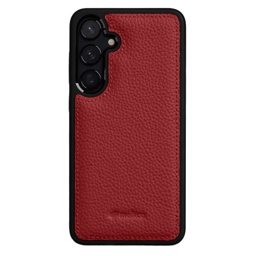 MELKCO Skórzane Etui Obudowa do Samsung Galaxy S26+ czerwone