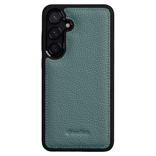 MELKCO Skórzane Etui Obudowa do Samsung Galaxy S26+ niebieskie