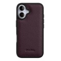 MELKCO Skórzane Etui Obudowa Plecki do iPhone 17 fioletowe