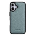 MELKCO Skórzane Etui Obudowa Plecki do iPhone 17 niebieskie