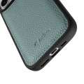 MELKCO Skórzane Etui Obudowa Plecki do iPhone 17 niebieskie