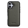 MELKCO Skórzane Etui Obudowa Plecki do iPhone 17 szare