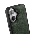 MELKCO Skórzane Etui Obudowa Plecki do iPhone 17 zielone