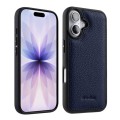 MELKCO Skórzane Etui Obudowa Plecki do iPhone 17 granatowe