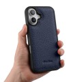MELKCO Skórzane Etui Obudowa Plecki do iPhone 17 granatowe