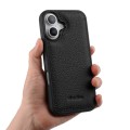 MELKCO Skórzane Etui Obudowa Plecki do iPhone 17 czarne
