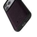 MELKCO Skórzane Etui Obudowa Plecki do iPhone 17 Pro Max fioletowe
