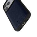 MELKCO Skórzane Etui Obudowa Plecki do iPhone 17 Pro Max granatowe