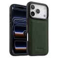 MELKCO Skórzane Etui Obudowa Plecki do iPhone 17 Pro zielone