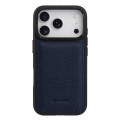 MELKCO Skórzane Etui Obudowa Plecki do iPhone 17 Pro granatowe