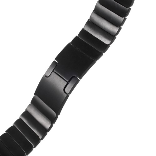 XINCUCO Bransoleta Panelowa ze stali nierdzewnej do Apple Watch 42mm czarna