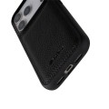 MELKCO Skórzane Etui Obudowa Plecki do iPhone 17 Pro czarne