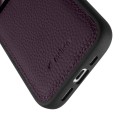 MELKCO Skórzane Etui Obudowa Plecki do iPhone 16 Pro Max fioletowe
