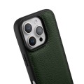 MELKCO Skórzane Etui Obudowa Plecki do iPhone 16 Pro Max zielone