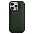 MELKCO Skórzane Etui Obudowa Plecki do iPhone 16 Pro zielone