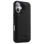 MELKCO Skórzane Etui Obudowa Plecki do iPhone 16 Plus czarne