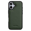MELKCO Skórzane Etui Obudowa Plecki do iPhone 16 Plus zielone