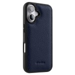 MELKCO Skórzane Etui Obudowa Plecki do iPhone 16 granatowe