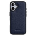 MELKCO Skórzane Etui Obudowa Plecki do iPhone 16 granatowe