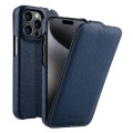 MELKCO MagSafe Skórzane Etui z Klapką do iPhone 15 Pro Max granatowe