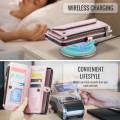 CASEME Etui Portfel Pokrowiec do Samsung Galaxy S25 FE różowe