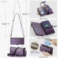 CASEME Etui Portfel Pokrowiec do Samsung Galaxy S25 FE fioletowe